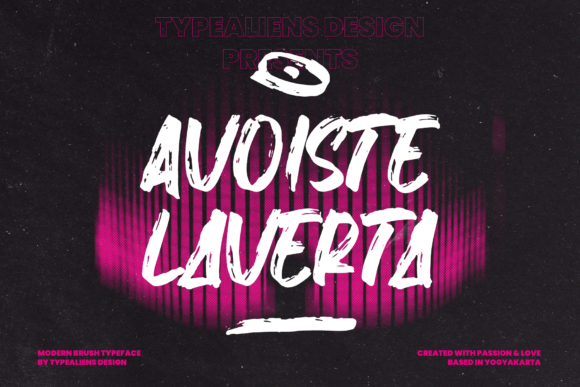 Avoiste Laverta: A Brushed Display Font
