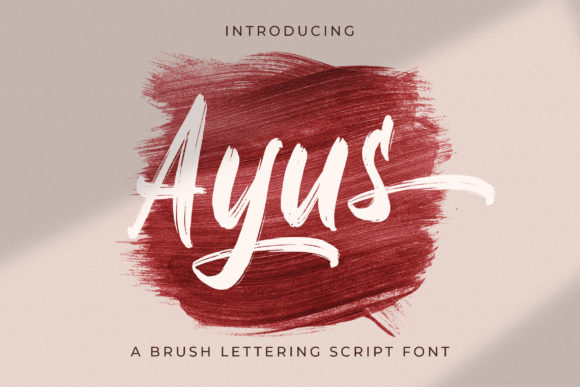 Ayus: A Flowing Handwritten Font