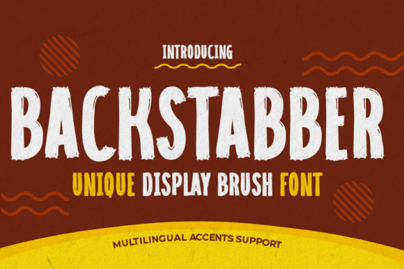 Backstabber: A Bold Display Font for Creative Projects