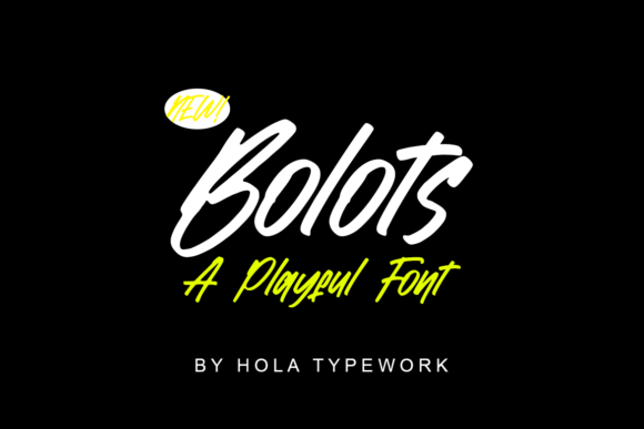 Bolots: A Playful Handwritten Font
