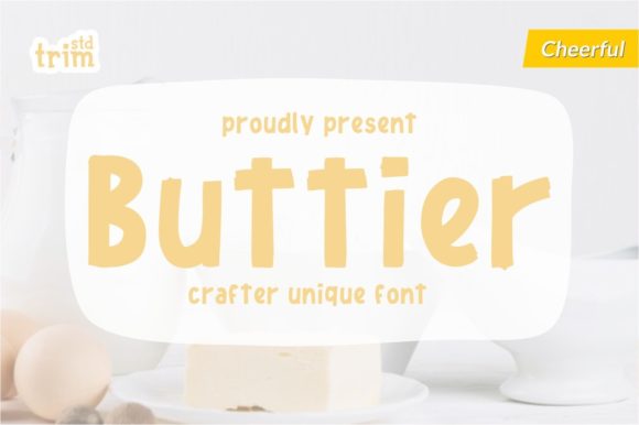 Buttier: A Cool Display Font for Web Design