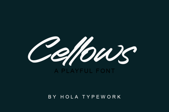 Cellows: A Handwritten Font for Creative Marketing