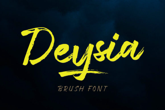 Deysia: A Chic Brushed Handwritten Font