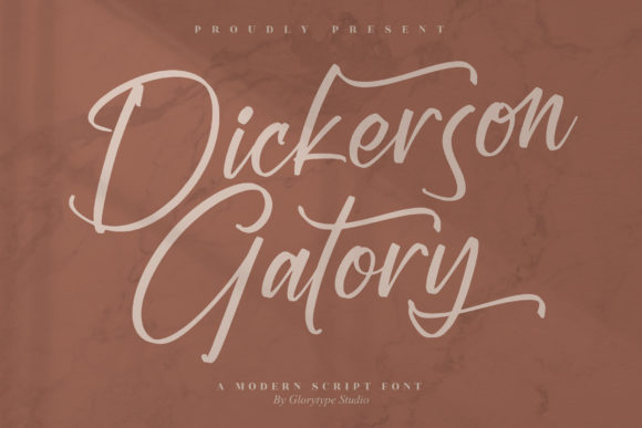 Dickerson Gatory: A Handwritten Font for Creative Projects
