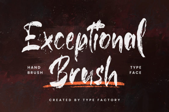 Exceptional Brush: A Bold Font for Business