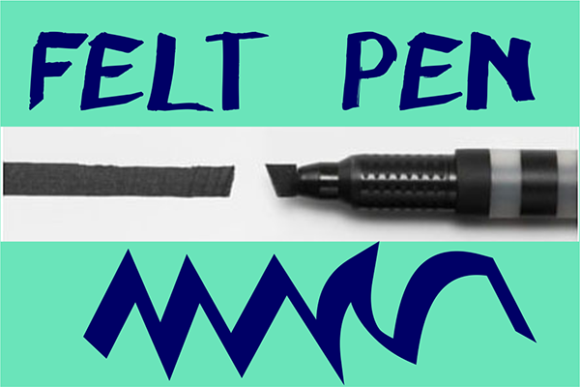 Felt Pen Font: Bold & Brushed Display