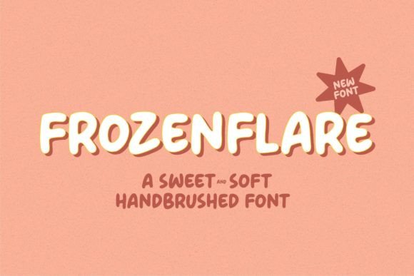 Frozenflare: A Sweet Hand-Brushed Font