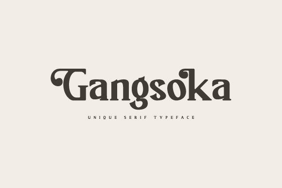 Gangsoka: A Classy Serif Font