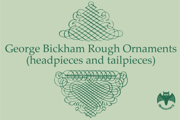 George Bickham Rough Ornaments Font