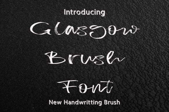Glasgow Brush Font for Editorial Design