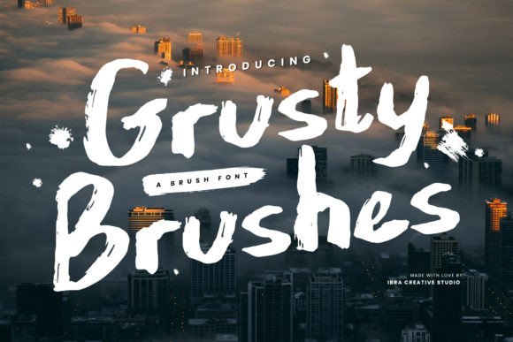 Grusty Brushes: A Rustic Script for Editorial Design