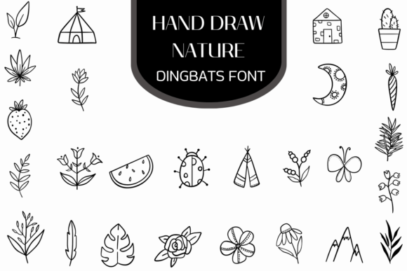 Hand Draw Nature Font for Business