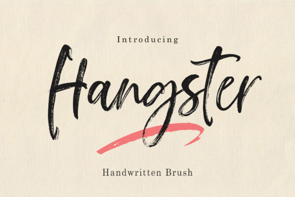 Hangster: A Handwritten Font for Creative Web Design