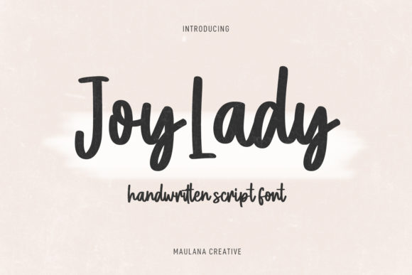 Joylady: A Stylish Script Typeface