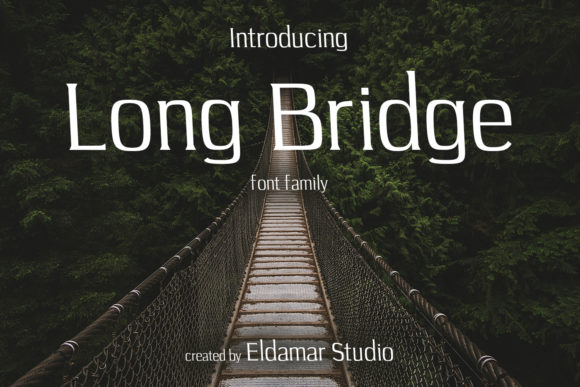 Long Bridge Font for Editorial Design