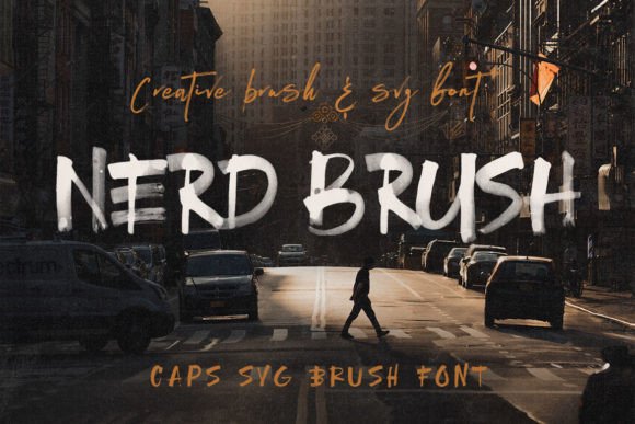 Nerdbrush: A Bold Font for Creative Projects