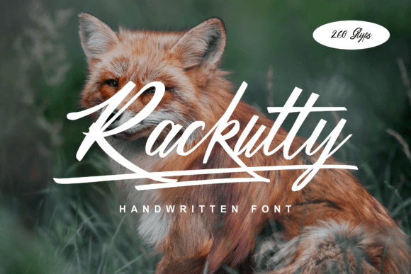 Rackutty: A Handwritten Font for Polished Branding