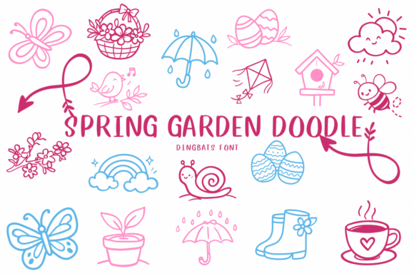 Spring Garden Doodle Font for Creative Projects