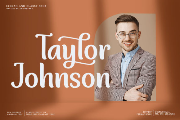 Taylor Johnson Font for Web Design