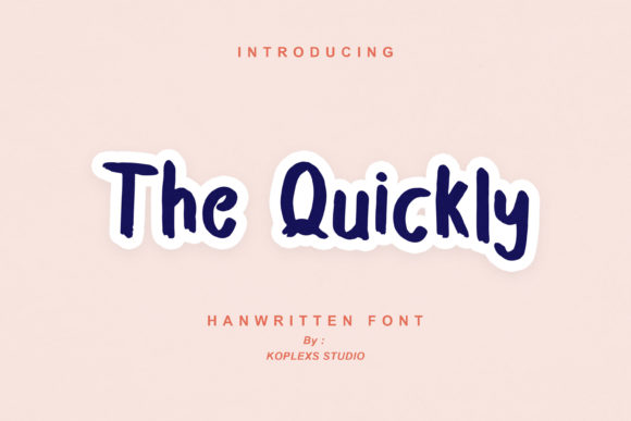 The Quickly: A Playful Handwritten Font