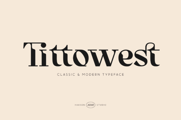 Tittowest: A Futuristic Serif Font